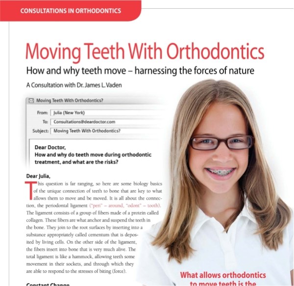 Moving Teeth With Orthodontics Adolescent Treatment Article at Kalaskey Orthodontics Charleston West Virginia