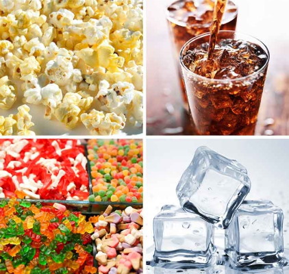 Four Distinct Images Of Food at Charleston West Virginia